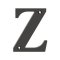Deltana Solid Brass Traditional Letters, Residential Letter "Z" - 4" Height, Oil Rubbed Bronze (US10B) Finished