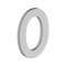 Deltana Stainless Steel Modem Numbers, B Series with Riser, No"0" Digit Satin Stainless Steel (US32D) Finished