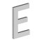 Deltana Stainless Steel Modem Numbers, B Series with Riser, Letter "E" Satin Stainless Steel (US32D) Finished