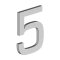 Deltana House Numbers, No"5" Digit, Satin Stainless Steel (US32D) Finished