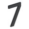 Deltana House Numbers, No"7" Digit, Flat Black (US19) Finished