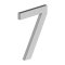 Deltana House Numbers, No"7" Digit, Satin Stainless Steel (US32D) Finished