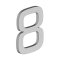 Deltana House Numbers, No"8" Digit, Satin Stainless Steel (US32D) Finished