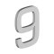 Deltana House Numbers, No"9" Digit, Satin Stainless Steel (US32D) Finished