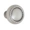 Rope Brass Knob in Pewter finish