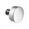 Round Knob in Satin Nickel