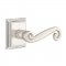 Emtek 8161 Rustic Lever with Quincy Rosette Satin Nickel