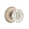 Emtek EM7106AS Crystal Astoria Knob on #2 Rosette Tumbled White Bronze