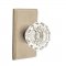 Emtek EM7104AS Crystal Astoria Knob on #3 Rosette Tumbled White Bronze