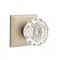 Emtek EM7111AS Crystal Astoria Knob on #6 Rosette Tumbled White Bronze