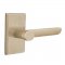 Emtek EM7104AR Aurora Lever on #3 Rosette Tumbled White Bronze