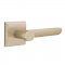 Emtek EM7111AR Aurora Lever on #6 Rosette Tumbled White Bronze