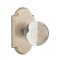 Emtek EM7108BL Crystal Bristol Knob on #1 Rosette Tumbled White Bronze