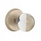 Emtek EM7106BL Bristol Knob on #2 Rosette Tumbled White Bronze