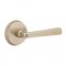 Emtek EM7106CR Cimarron Lever on #2 Rosette Tumbled White Bronze