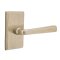 Emtek Cimarron Lever, Sandcast Bronze Leverset, #3 Rosette, Unlacquered Brass Tumbled White Bronze (TWB)