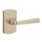 Emtek EM7100CR Cimarron Lever on #4 Rosette Tumbled White Bronze