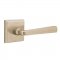 Emtek EM7111CR Cimarron Lever on #6 Rosette Tumbled White Bronze