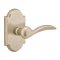 Emtek EM7108D Durango Lever on #1 Rosette Tumbled White Bronze