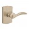 Emtek EM7100D Durango Lever on #4 Rosette Tumbled White Bronze