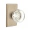 Emtek EM7104GT Georgetown Knob on #3 Rosette Tumbled White Bronze