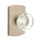 Emtek EM7100GT Georgetown Knob on #4 Rosette Tumbled White Bronze
