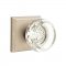 Emtek EM7111GT Georgetown Knob on #6 Rosette Tumbled White Bronze