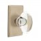 Emtek EM7104HT Hampton Knob on #3 Rosette Tumbled White Bronze