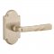 Emtek EM7108MT Montrose Lever on #1 Rosette Tumbled White Bronze