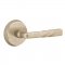 Emtek EM7106MT Montrose Lever on #2 Rosette Tumbled White Bronze