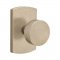 Emtek EM7100BZRN Sandcast Bronze Round Knob on #4 Rosette Tumbled White Bronze