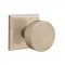 Emtek EM7111BZRN Sandcast Bronze Round Knob on #6 Rosette Tumbled White Bronze