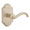 Emtek EM7108TT Teton Lever on #1 Rosette Tumbled White Bronze