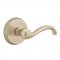 Emtek EM7106TT Teton Lever on #2 Rosette Tumbled White Bronze