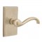 Emtek EM7104TT Teton Lever on #3 Rosette Tumbled White Bronze