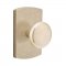 Emtek EM7100WC Sandcast Bronze Winchester Knob on #4 Rosette Tumbled White Bronze