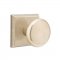Emtek EM7111WC Sandcast Bronze Winchester Knob on #6 Rosette Tumbled White Bronze