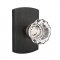 Emtek EM7100AS Crystal Astoria Knob on #4 Rosette Medium Bronze