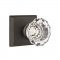 Emtek EM7111AS Crystal Astoria Knob on #6 Rosette Medium Bronze