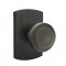 Emtek EM7100BU Sandcast Bronze Butte Knob on #4 Rosette Medium Bronze