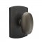 Emtek EM7100BZEG Sandcast Bronze Egg Knob on #4 Rosette Medium Bronze