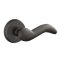 Emtek Cody Lever, Sandcast Bronze Leverset, #2 Rosette, Oil Rubbed Bronze Medium Bronze (MB)