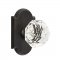 Emtek EM7108CK Diamond Crystal Knob on #1 Rosette Medium Bronze