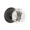 Emtek EM7106CK Diamond Crystal Knob on #2 Rosette Medium Bronze