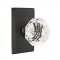 Emtek EM7104CK Diamond Crystal Knob on #3 Rosette Medium Bronze