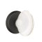 Emtek Hampton Glass Knob, Sandcast Bronze Door Knob, #2 Rosette, Oil Rubbed Bronze Medium Bronze (MB)