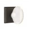 Emtek EM7111HT Hampton Knob on #6 Rosette Medium Bronze