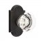 Emtek EM7108OT Old Town Clear Knob on #1 Rosette Medium Bronze