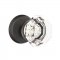 Emtek EM7106OT Old Town Clear Knob on #2 Rosette Medium Bronze
