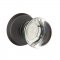 Emtek EM7106PC Providence Crystal Knob on #2 Rosette Medium Bronze